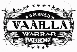 Wounded warrior valhalla barb wire prison tattoo idea