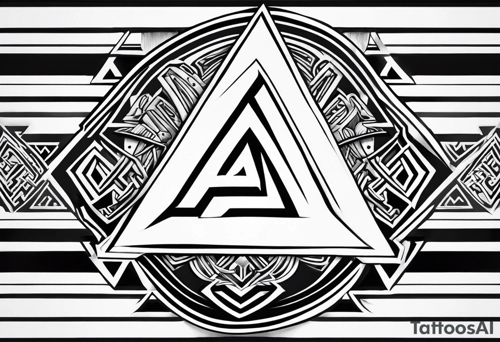 Valhalla shield valknut tattoo idea