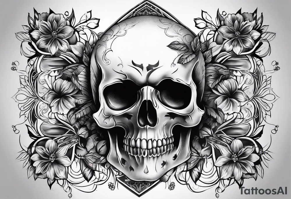 Skull tattoo idea