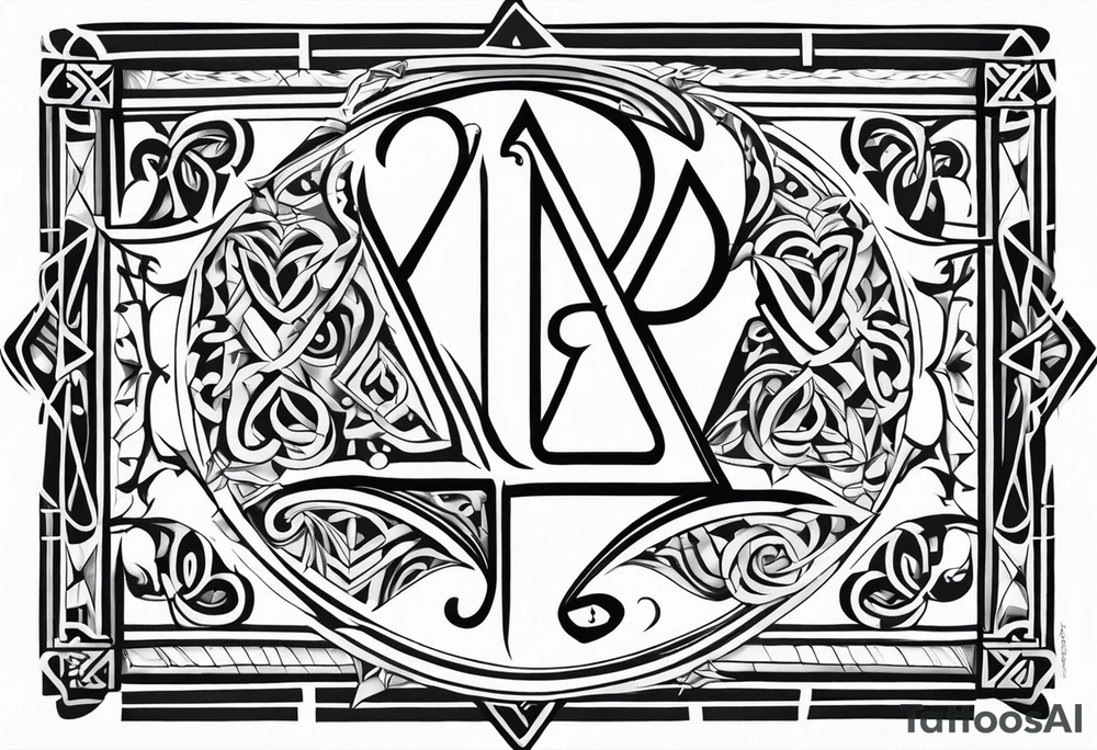 Kendra and Bubba, Nordic rune love tattoo idea