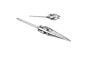 jedi vs sith star ship tattoo idea