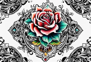 full body tattoo on the back from top to bottom on paper tattoo idea