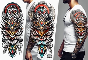 Tribal sleeve tattoo idea