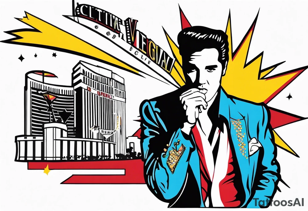 Las Vegas Elvis tattoo idea