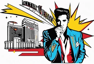 Las Vegas Elvis tattoo idea