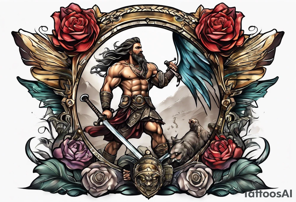 david and goliath tattoo idea