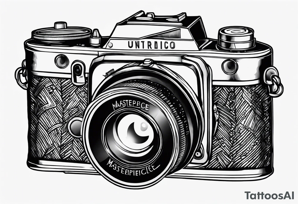 Vintage camera tattoo idea