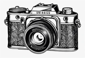 Vintage camera tattoo idea