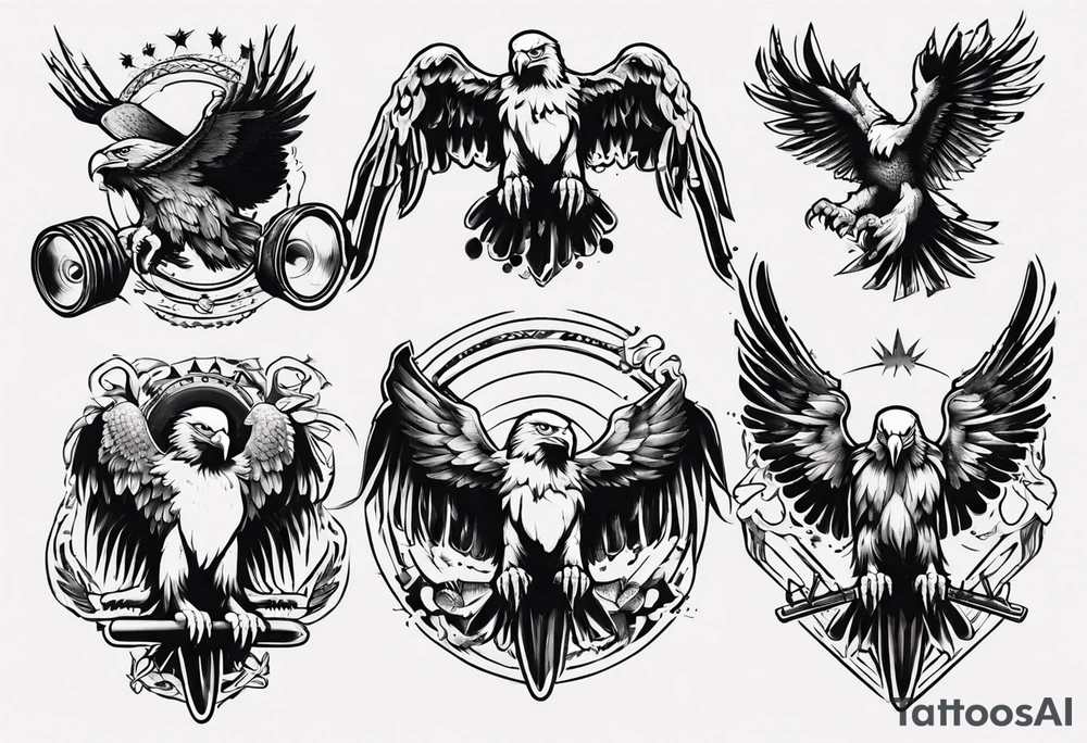 killer eagle tattoo idea