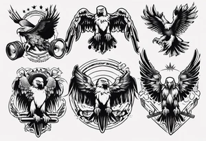 killer eagle tattoo idea