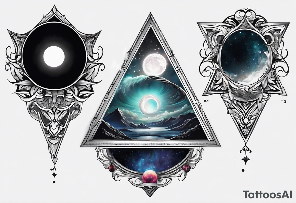 A black hole tattoo idea
