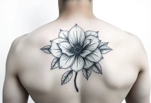 Cloud flower tattoo idea