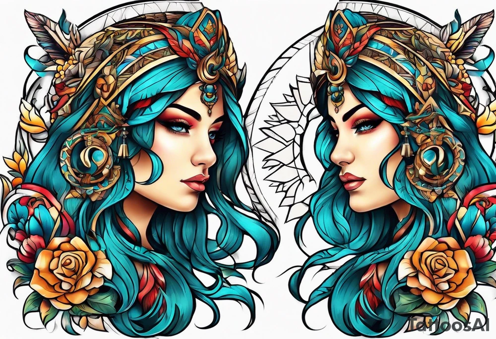 Gemini tattoo idea