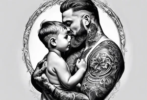 father son tattoo idea