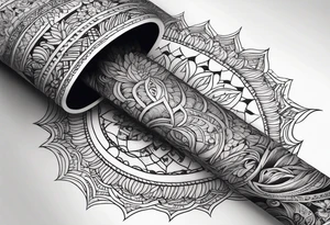 Horizontal long thin inner arm tattoo tattoo idea