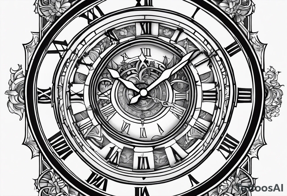 1-6-99 with a clock with armariyaun richardson tattoo idea 1-6-99 with a clock with armariyaun richardson tattoo idea