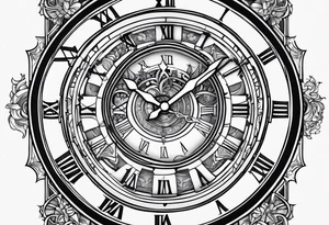 1-6-99 with a clock with armariyaun richardson tattoo idea