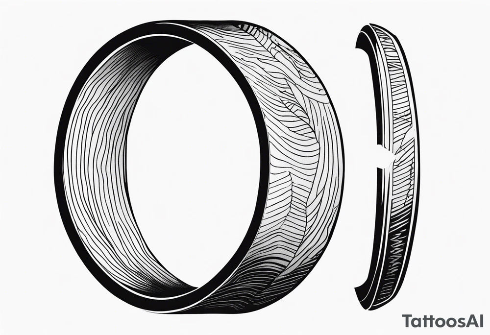 Wedding ring tattoo for man tattoo idea
