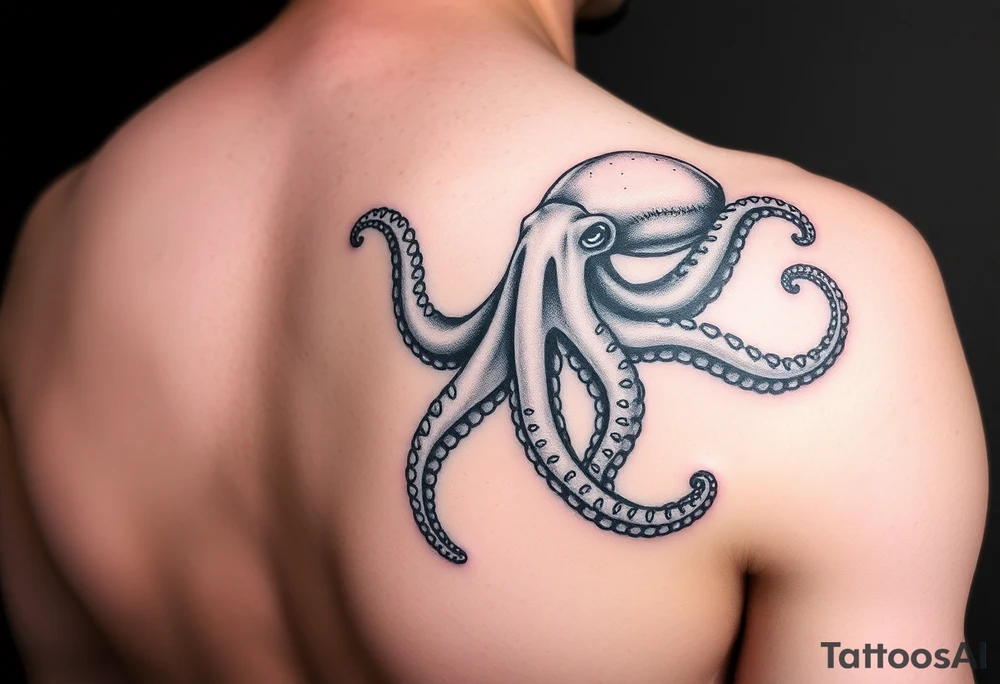 Octopus on right lower arm tattoo idea