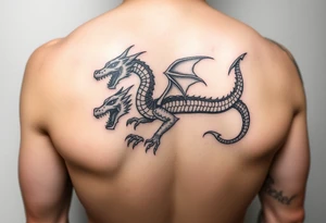 Powerful Dacian Draco with Decebal tattoo idea