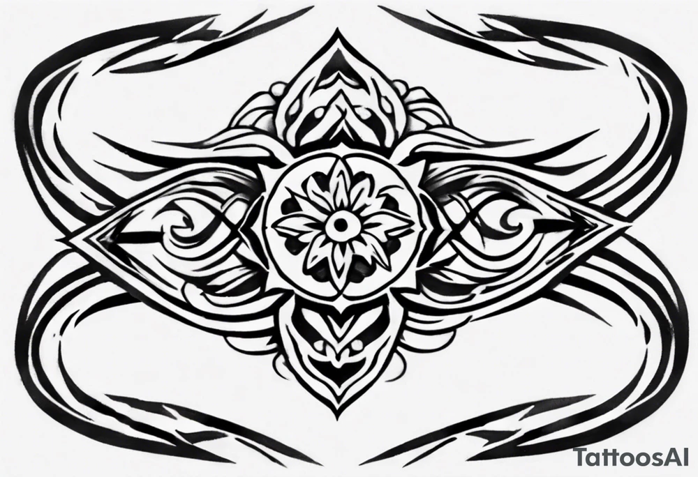 Ankle bracelet tattoo with feminine style and larger in the centre. Show on higher ankle tattoo idea