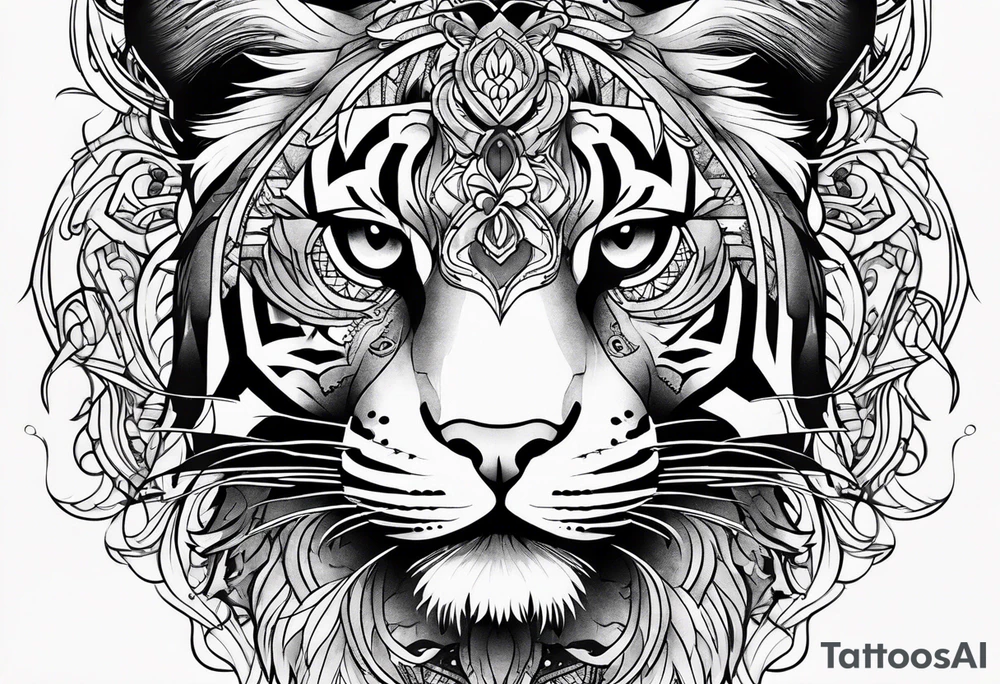 Big cat tattoo idea