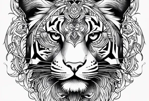 Big cat tattoo idea