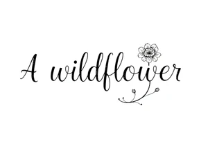 A wildflower with the word wildflower as the stem tattoo idea