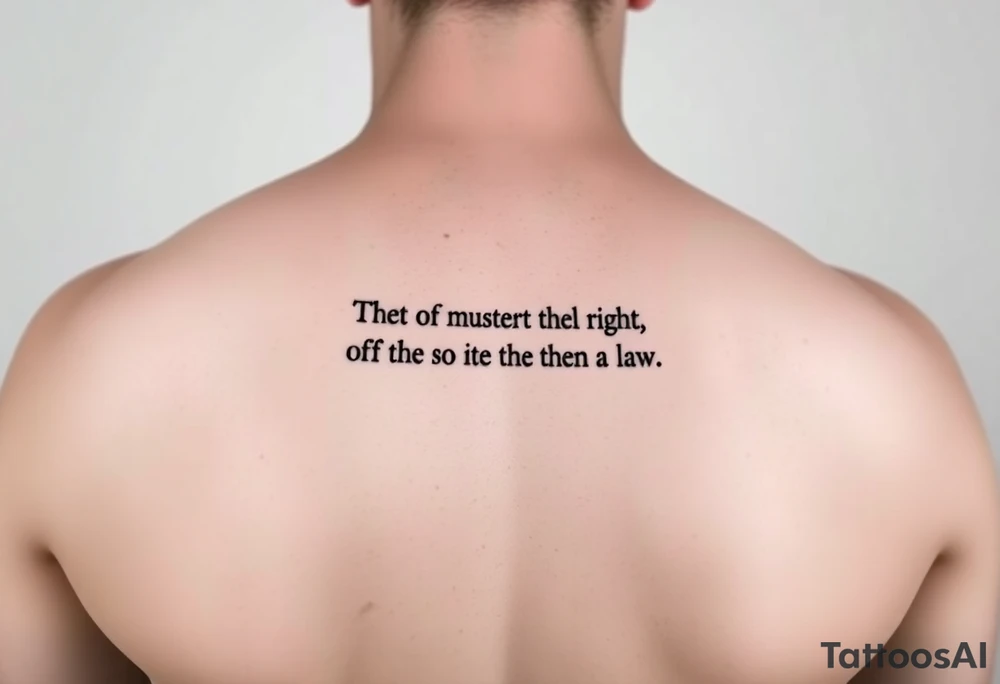 The alchemist 1st law qoute tattoo idea