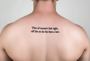 The alchemist 1st law qoute tattoo idea
