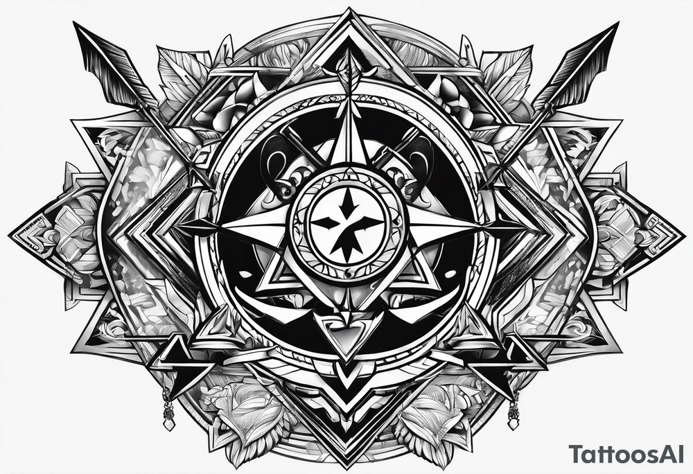 trinity know
arrow
family names tattoo idea