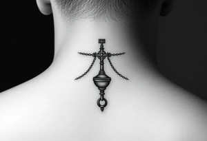 Traditional Russian orthodox censer chains tattoo idea
