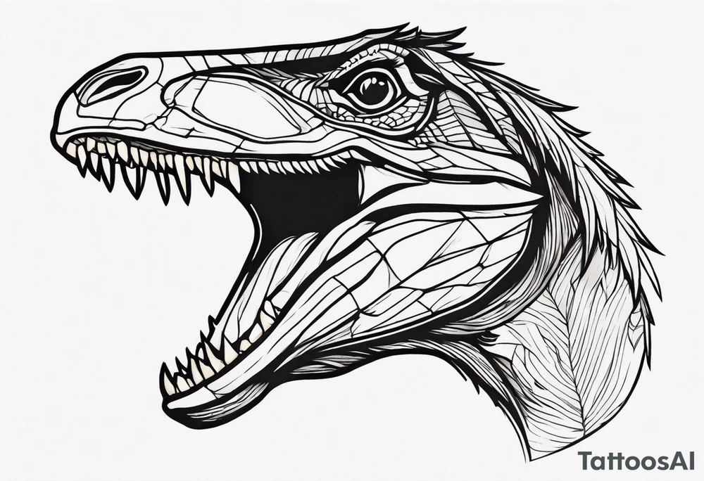 Velociraptor tattoo idea