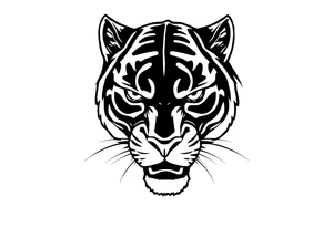 Black Panther head tattoo idea