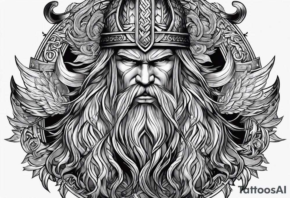 Valhalla viking  gods tattoo idea