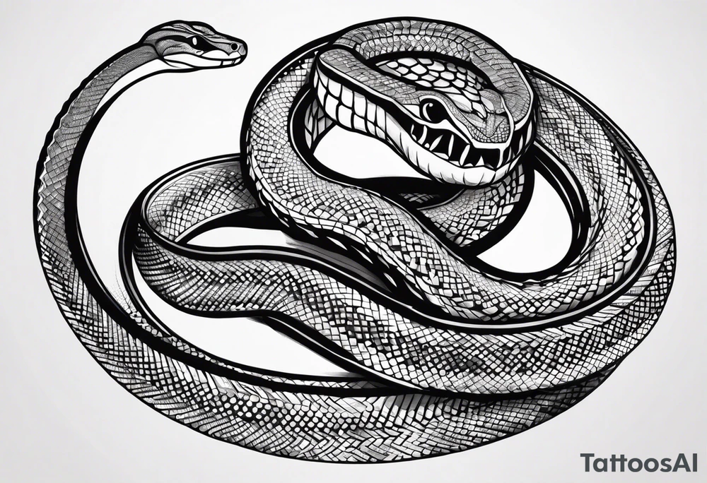 I want a snake tattoo for my ribs tattoo idea