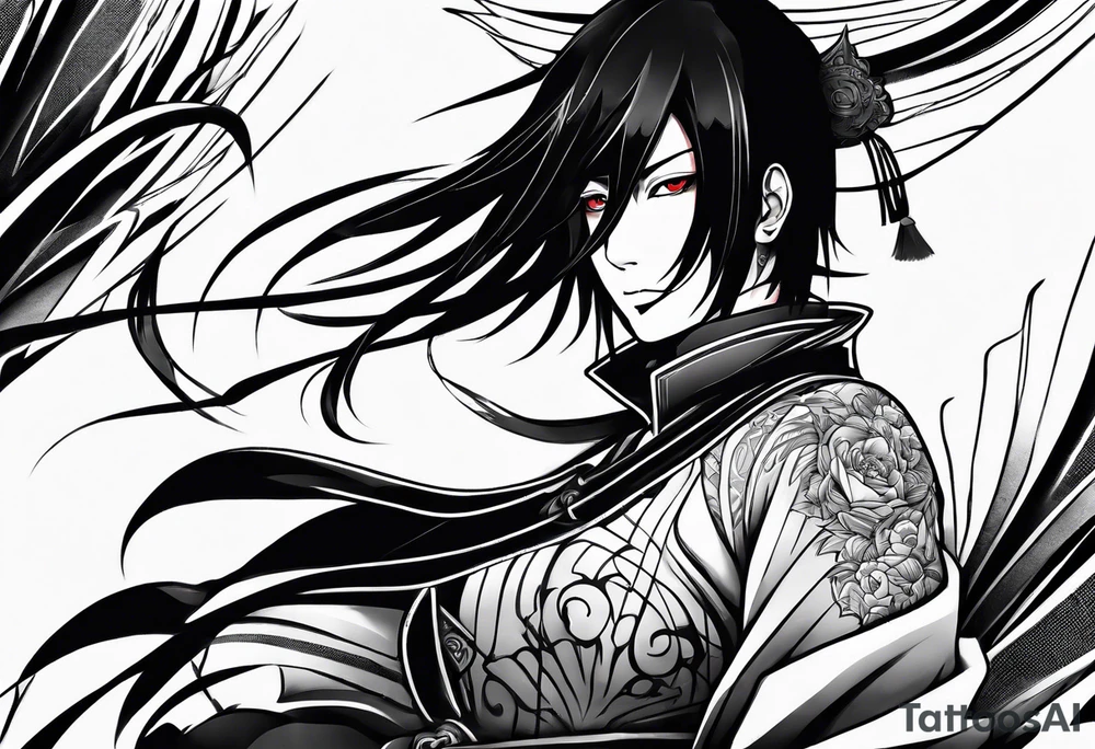 Itachi Uchia powering up tattoo idea