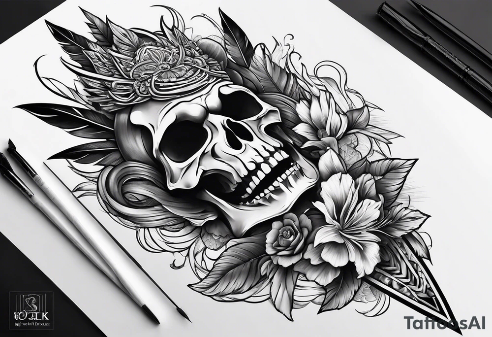 Spear tattoo idea