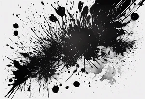 Artistic Paint Splatter tattoo idea