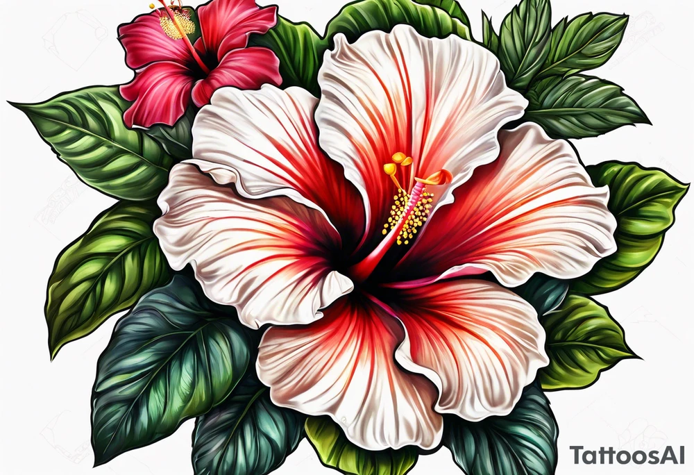Hibiscus tattoo idea