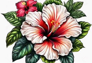 Hibiscus tattoo idea