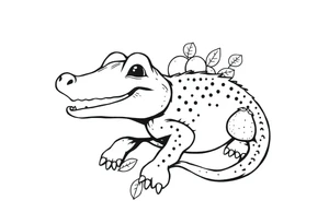 gator an oranges tattoo idea