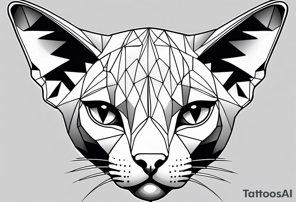 sphynx cat tattoo idea