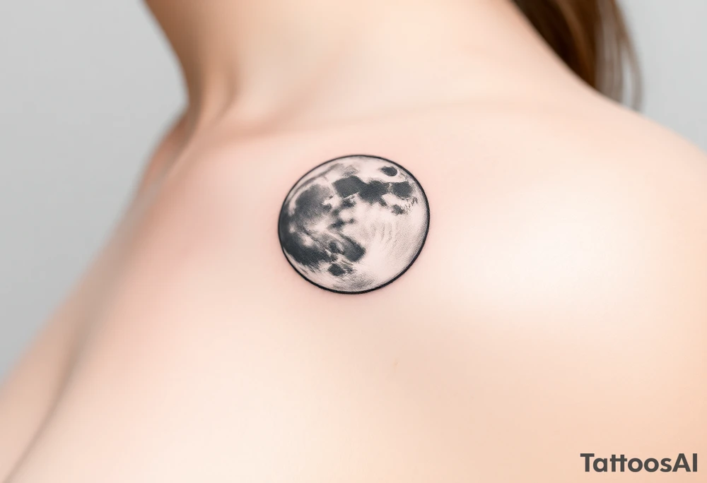 The moon tattoo idea