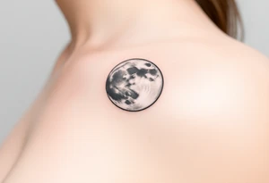 The moon tattoo idea