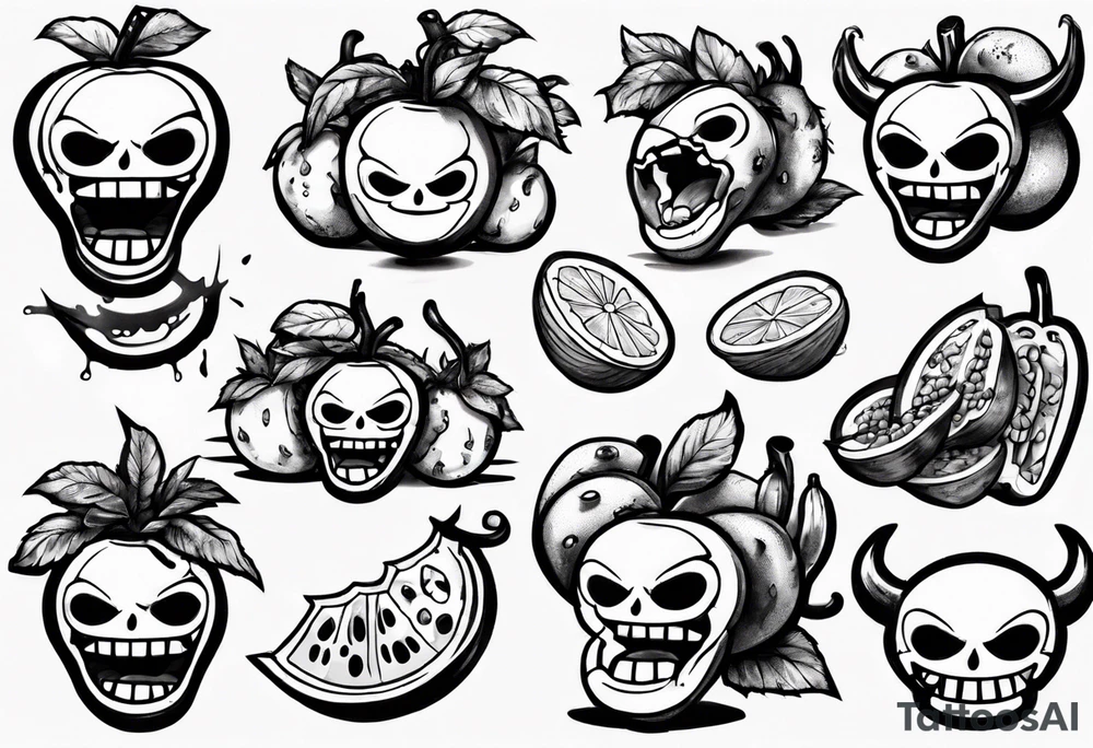 one piece demon fruit tattoo tattoo idea