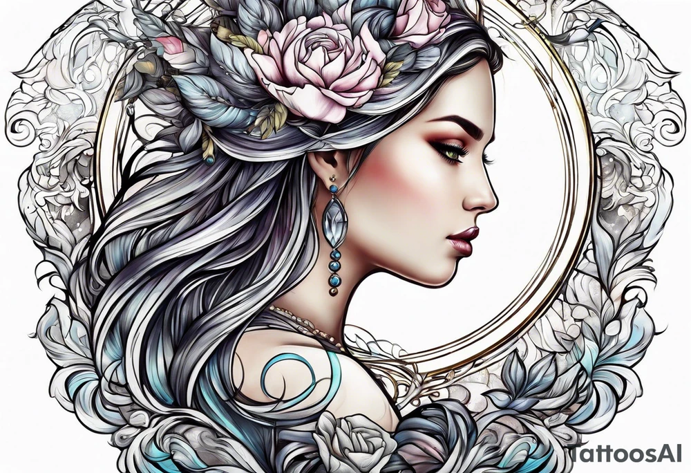 Virgo water tattoo idea