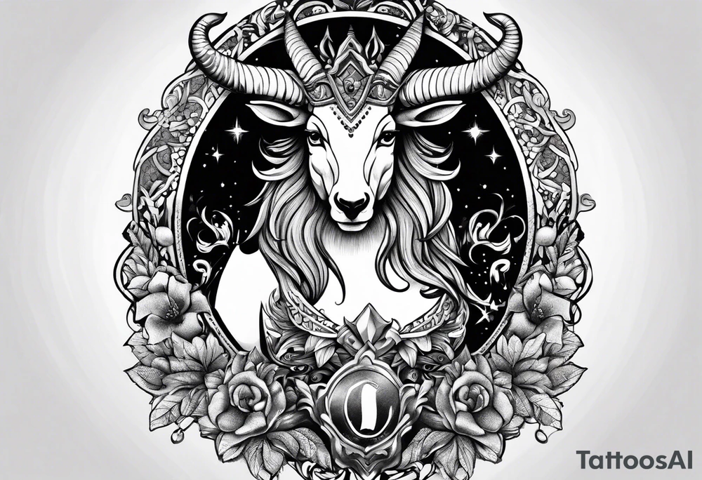 Capricorn tattoo idea