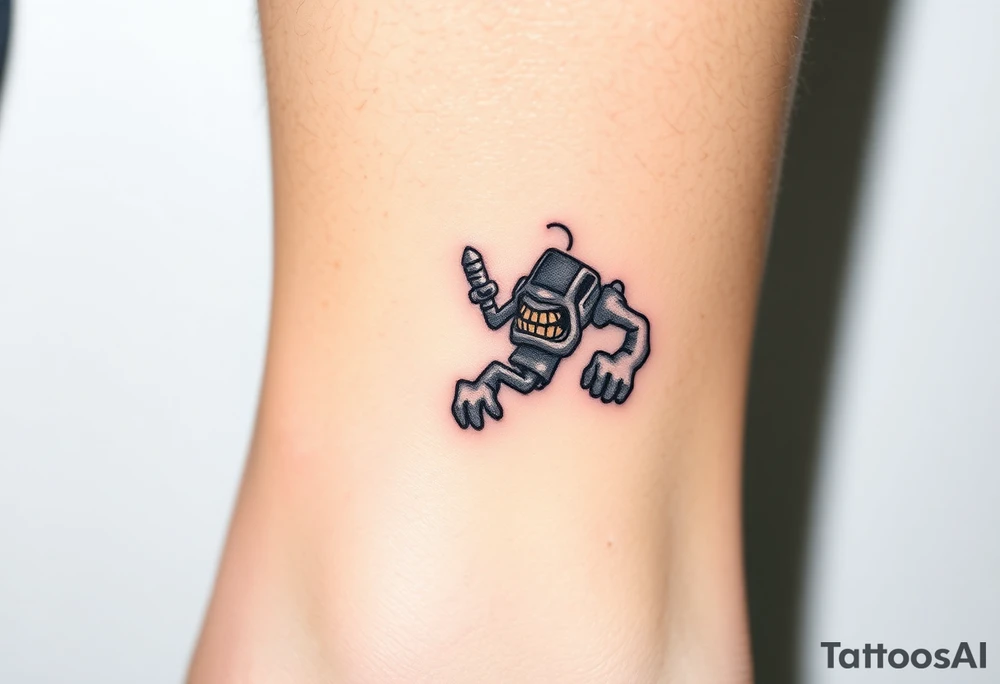 Drippy cartoon tattoo idea