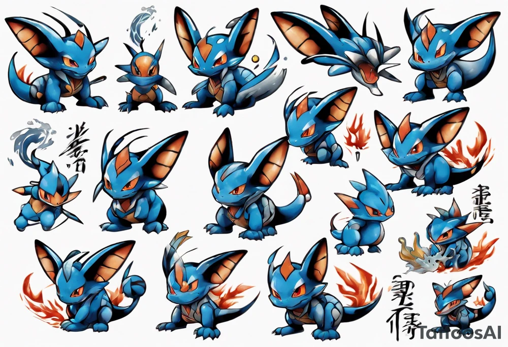 Swampert pokemon tattoo idea